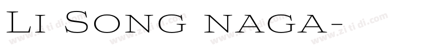 Li Song naga字体转换